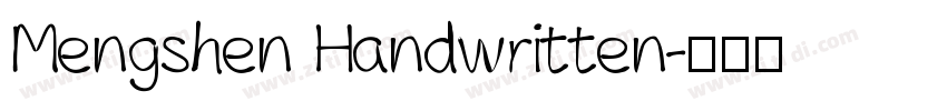 Mengshen Handwritten字体转换
